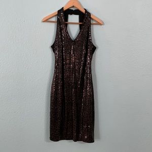 Length: 38” size: S but fits M since it is stretchy.